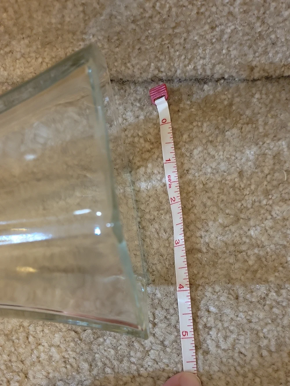 Clear Glass Hexagonal Vase - Home Accents